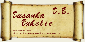 Dušanka Bukelić vizit kartica